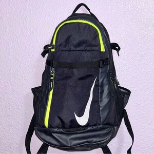 Nike Black and Neon Yellow Vapor Select Bat Pack Backpack